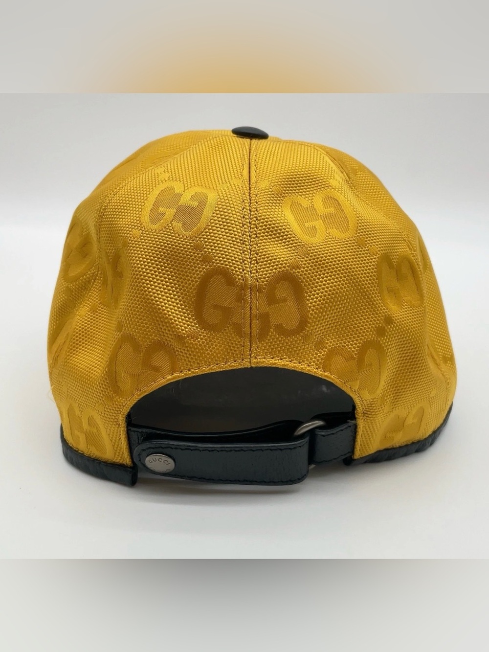 Auth GUCCI Off The Grid GG Nylon Yellow M 58 Baseball Cap - Picture 4 of 16